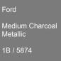 Preview: Ford, Medium Charcoal Metallic, 1B / 5874.